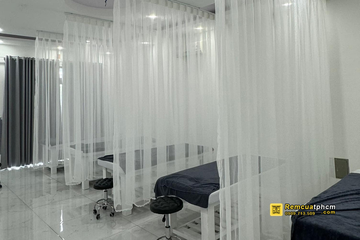 rèm spa ngăn giường rèm spa ngăn giường